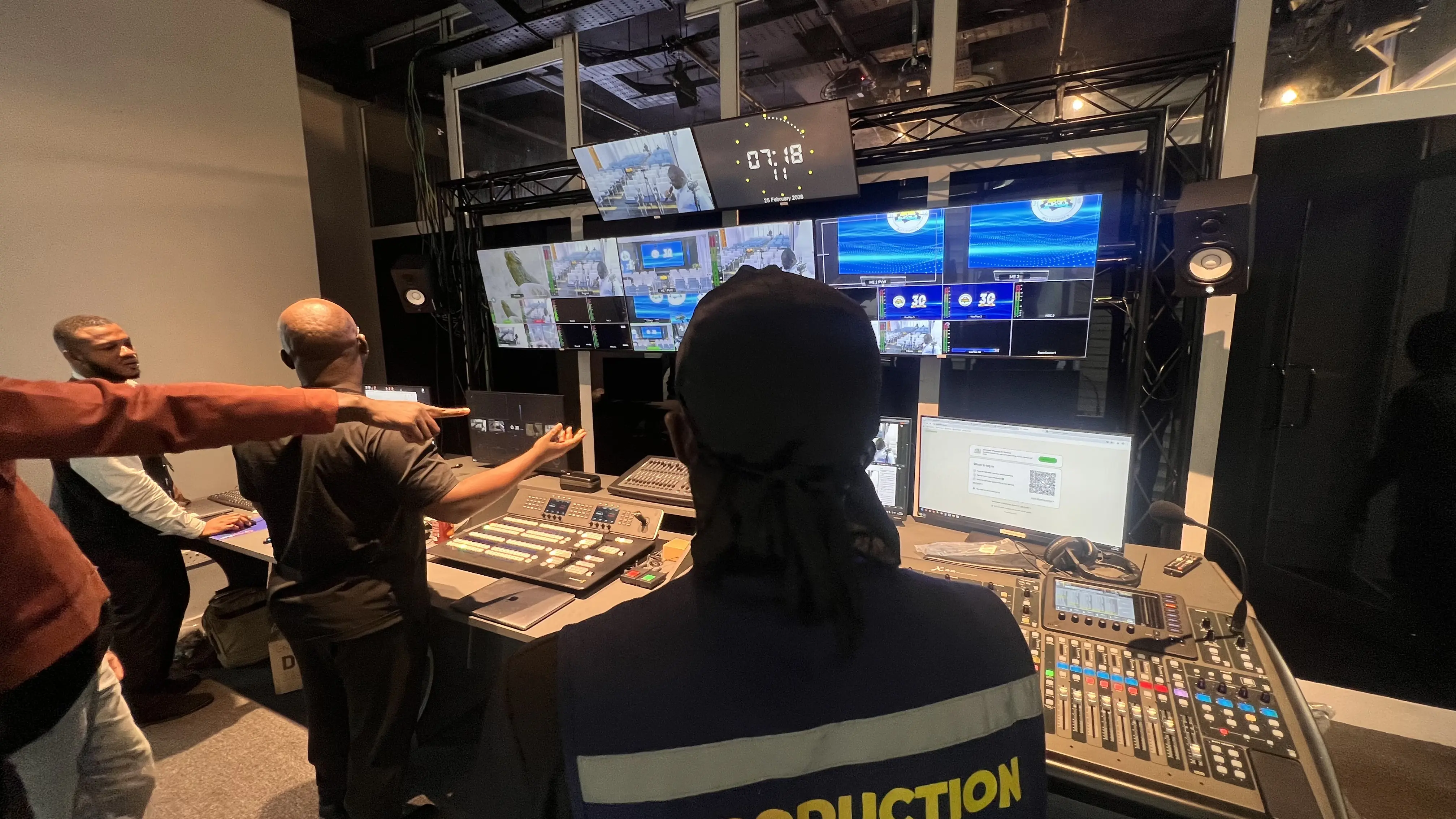 NCA production control room