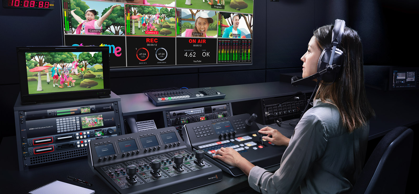 Blackmagic Design production control room